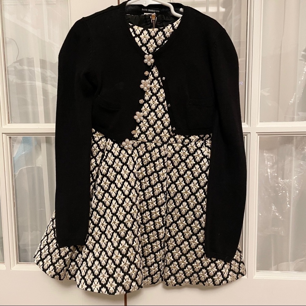 Stunning DavidCharles LittleGirl Dress & Cardigan